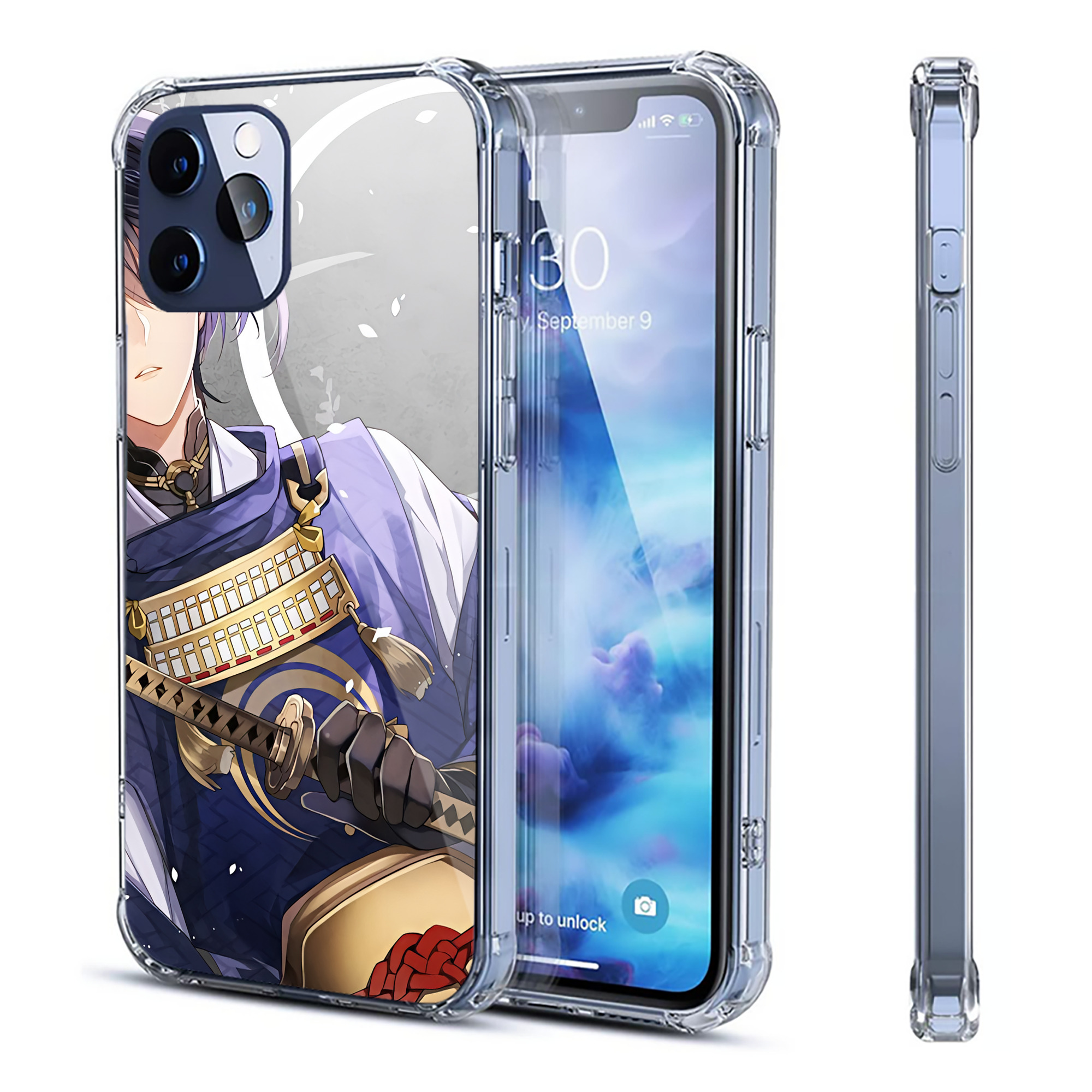（画像用） 刀剣乱舞 Touken Ranbu 【iPhone 12シリーズ対応】透明スマホケース（クリアソフトケース）